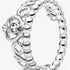 Pandora 190880CZ-58 Princess Tiara Crown Ring - Sterling Silver & Cubic Zirconia, Size 58