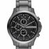 Armani Exchange AX2454 Orologio cronografo da uomo - Bracciale in acciaio inossidabile color canna di fucile, quadrante nero