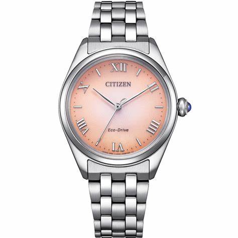 Citizen L EM1140-80X Women's Eco-Drive Watch - 33mm Copper Dial, Stainless Steel Bracelet