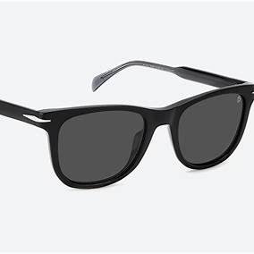 DAVID BECKHAMDavid Beckham DB 1113/S 08A - M9 A 52 Sunglasses - Black Frame, Grey Polarized LensesEYEWEAREcecile
