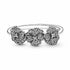 Pandora 190786C01-54 Triple Pansy Flower Ring - Sterling Silver, Size 54