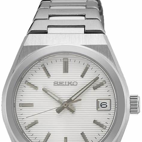 Seiko SUR573P1 Damen-Quarzuhr, weißes Zifferblatt, Edelstahlarmband