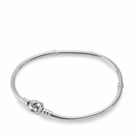 Pandora 590702HV-19 Moments Snake Chain Bracelet - Sterling Silver, 19 cm