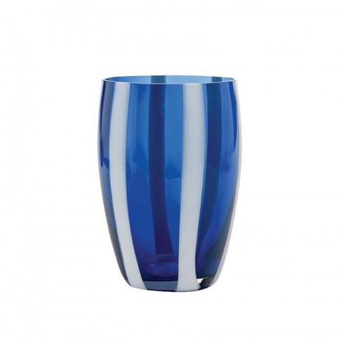 Zafferano Gessato Set 6 Glass Blue