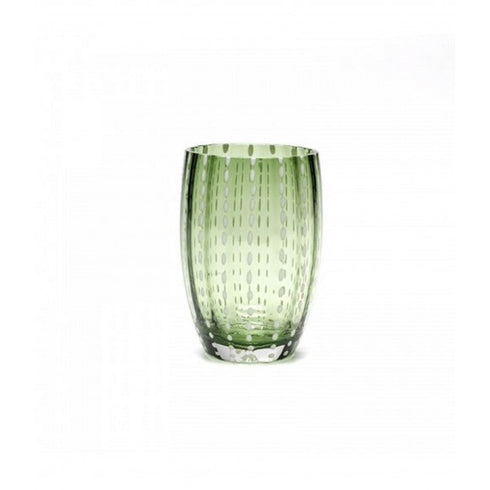 Zafferano Perle Set 6 Glass British racing Green