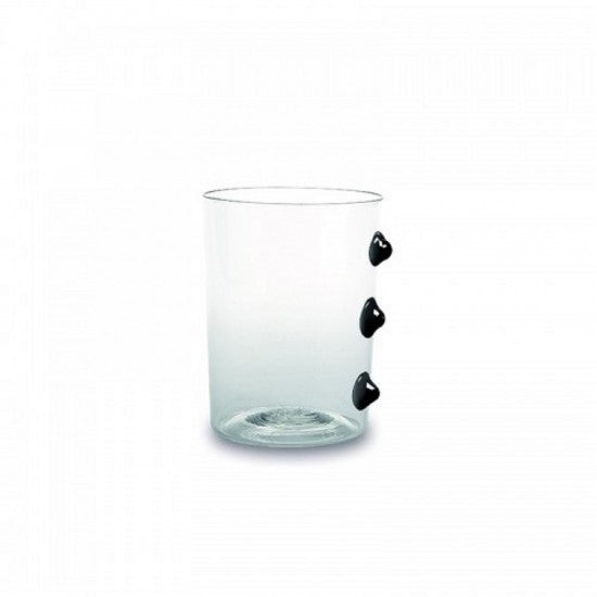 Zafferano Petoni Set 6 Glas Schwarz