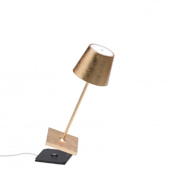 Zafferano Poldina Mini Pro Lampada da tavolo Foglia d'oro