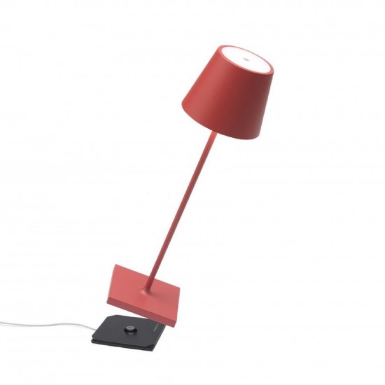 Zafferano Poldina Pro Table Lamp Red